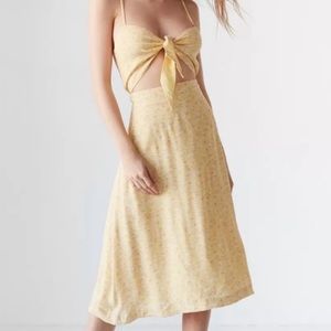 Urban Outfitters Yellow Midi Dress